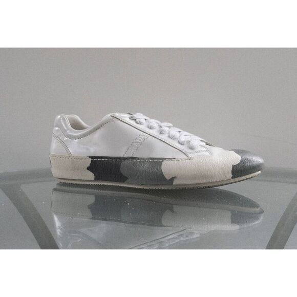 Prada Calzature Uomo Sneakers White Gray Men's 4E 2515 Size 7 - Picture 1 of 10